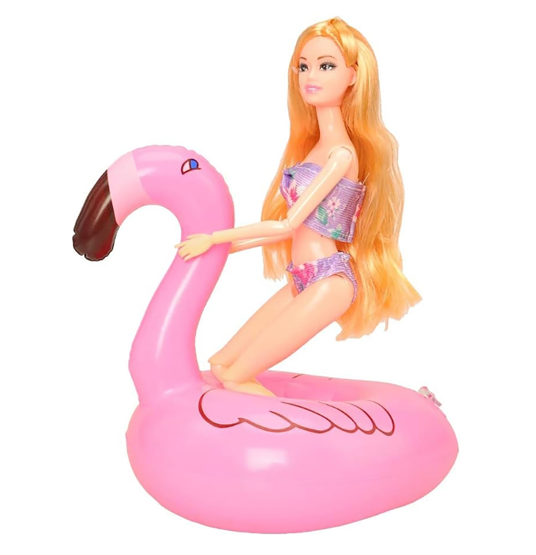 **Best Floaties for Girl Dolls - Inflatable Swimming Pool Party Ring & Drink Holder for 11.5 Inch Dolls - Perfect for Pool Parties, Beach Fun & Doll Accessories**