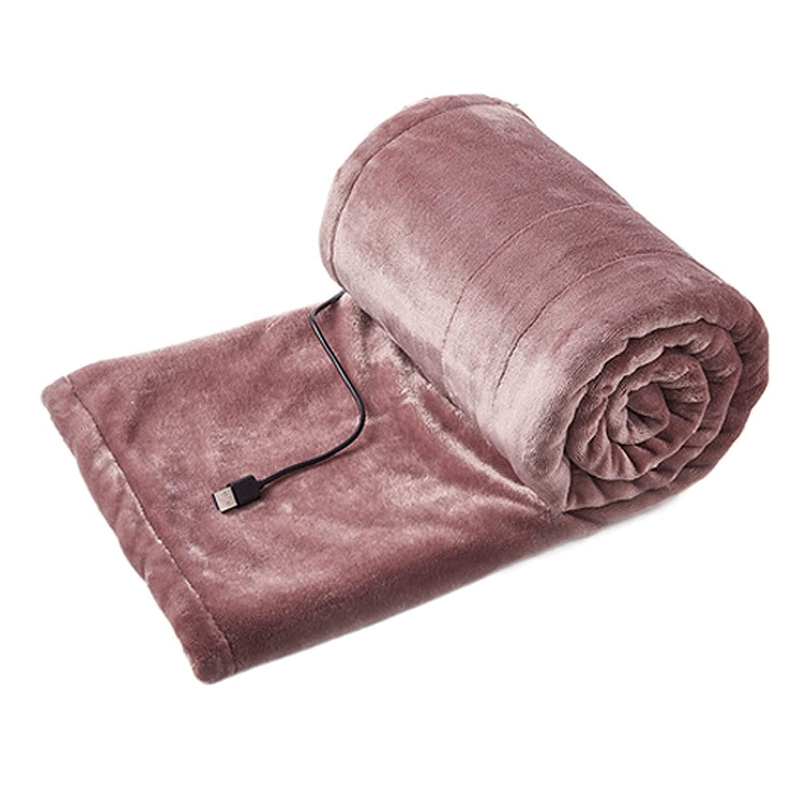 USB Electric Heating Blanket - 3 Temperature Levels Soft Plush Warming Shawl for Shoulder, Neck & Body - Winter Home Office Heating Pad for Comfort & Relaxation (Color: C)