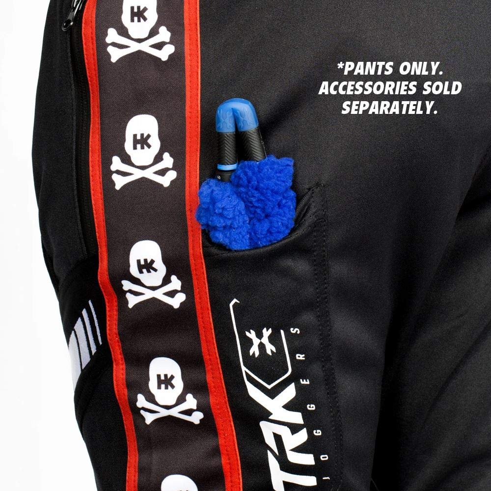HK Army TRK Jogger Paintball Pants - Skulls Red - Small | Lightweight & Durable Paintball Gear for Outdoor Sports & Tactical Games