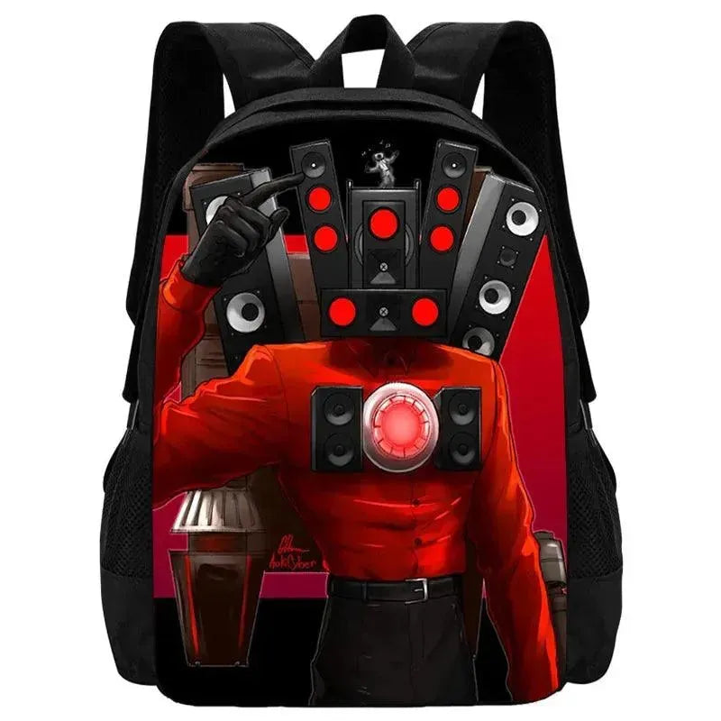 Custom Skibidi Backpack Set for School, Travel & Outdoor Adventures - Durable & Stylish Kids & Teens Backpack