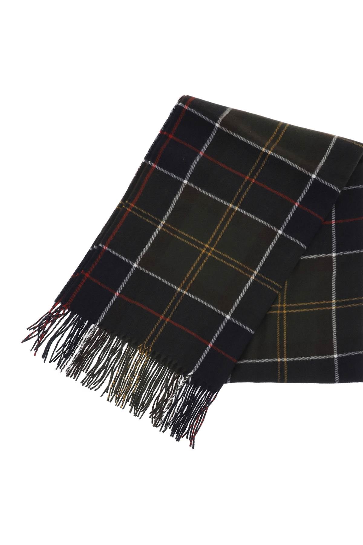 Barbour Stanway Scarf - Classic Wool Checkered Scarf for Men & Women | Warm Winter Accessory for Outdoor Activities & Casual Style