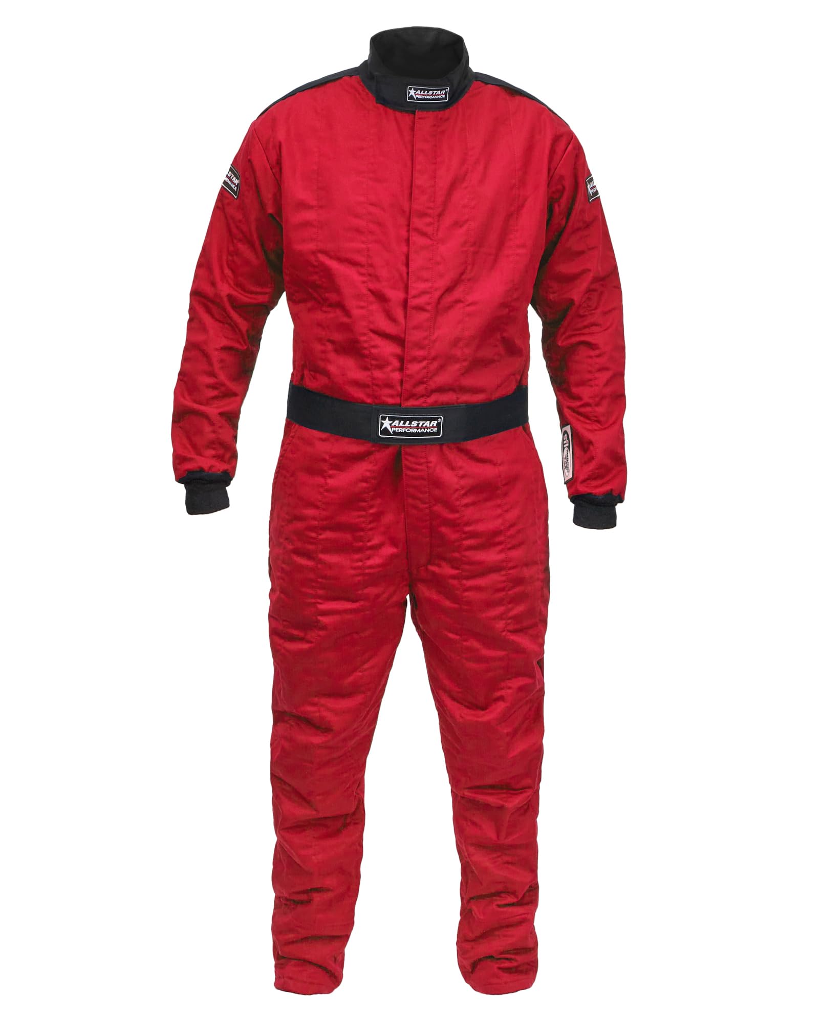 SFI 3.2A/5 Racing Suit - Fireproof Motorsport Jumpsuit for Men (Red, Size M/L & X-Large) - Professional Drag Racing, Auto Cross & Track Day Safety Gear