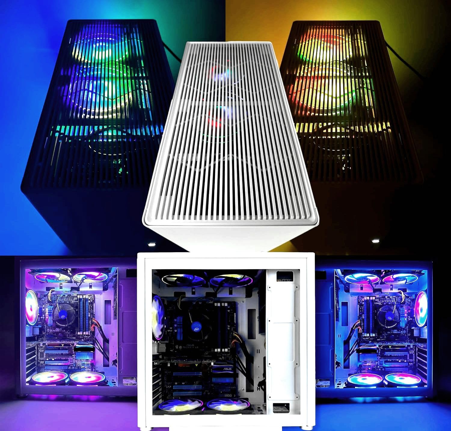 ABYS MAX Prebuilt Gaming PC - Intel Core i7 up to 3.40GHz, 16GB RAM, 240GB SSD + 2TB HDD, 2GB Dedicated Graphics, ARGB Lighting, Windows 10 Pro - Perfect for Graphic Design, Video Editing & 1080p Gaming | Home Office & Streaming Setup