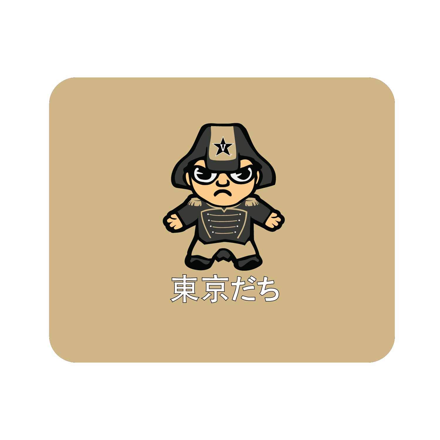 Vanderbilt University Standard Fabric Mouse Pad - Non-Slip Desk Accessory for Gaming & Office Use - Classic 2 Design by Tokyodachi - Perfect for Dorm, Home & Work Setup