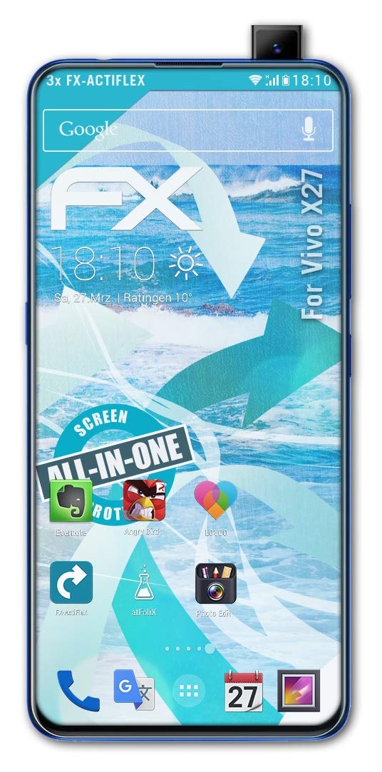 Vivo X27 Screen Protector, 3-Pack Ultra Clear Flexible HD Film - Anti-Scratch & Bubble-Free for Daily Protection & Gaming