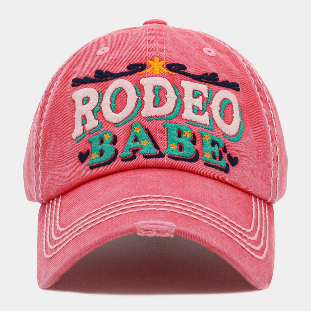 Vintage Baseball Cap for Women & Men - RODEO BABE Adjustable Dad Hat with Snapback Closure - Perfect for Outdoor Sports, Casual Wear & Fashion Accessories