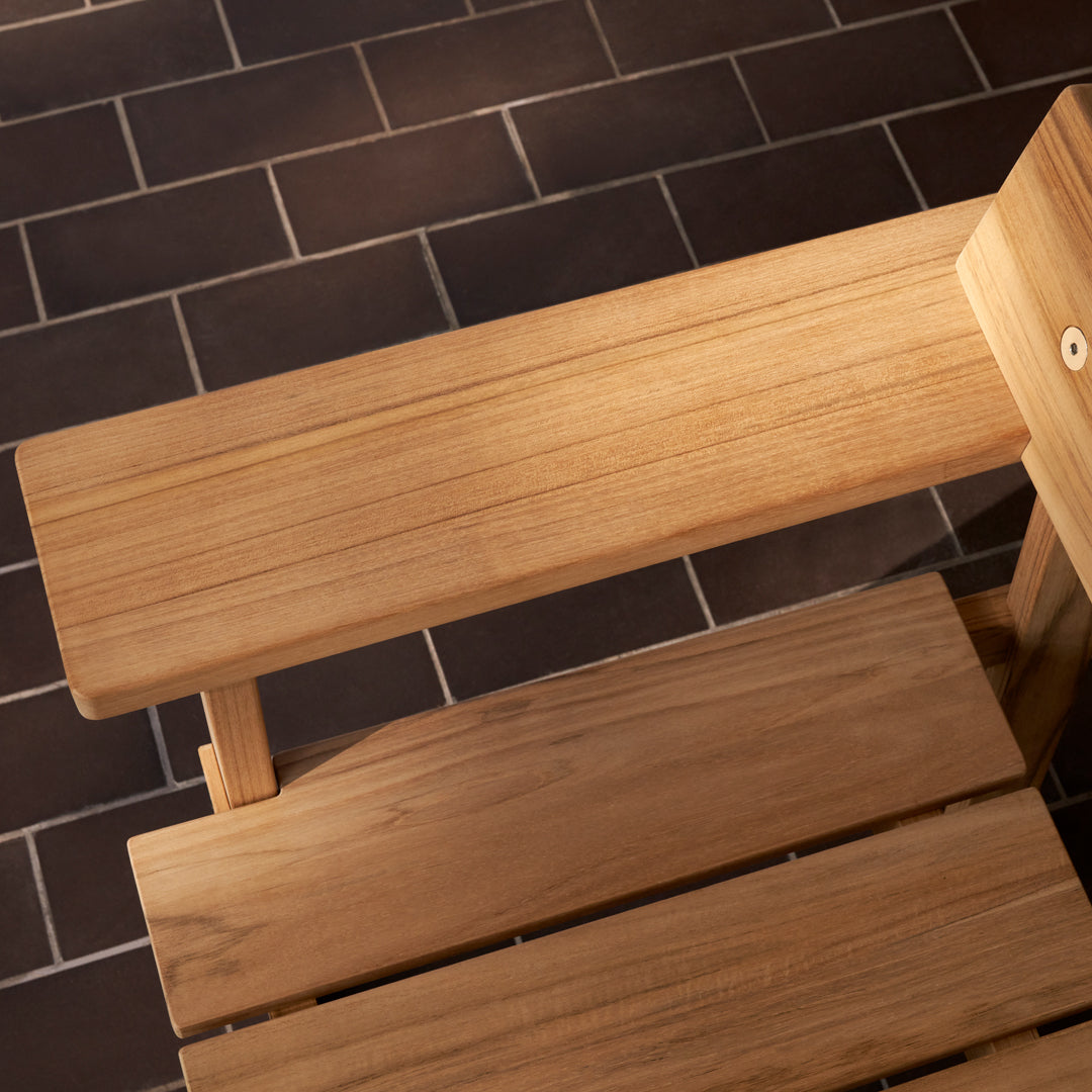 GL101 Timbur Outdoor Bench - Durable Teak Wood Garden Bench for Patio, Deck, Backyard - Weather-Resistant & Comfortable Seating for Outdoor Relaxation