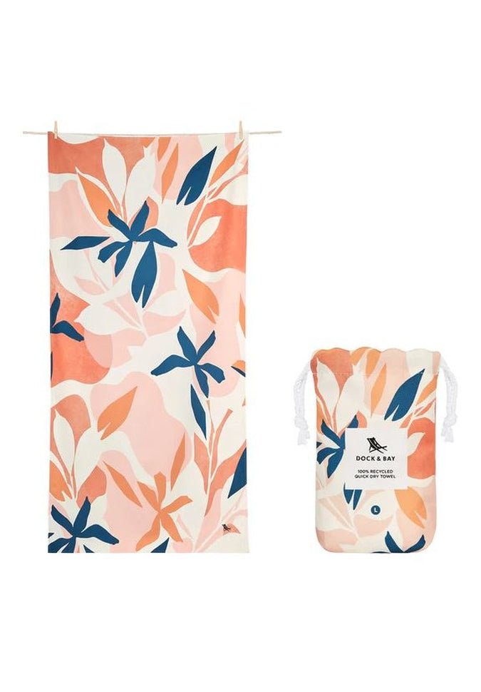 Dock & Bay Quick Dry XL Towels - Ultra Absorbent, Lightweight & Fast Drying Beach Towel for Swimming, Travel & Gym - Perfect for Pool, Yoga & Outdoor Activities