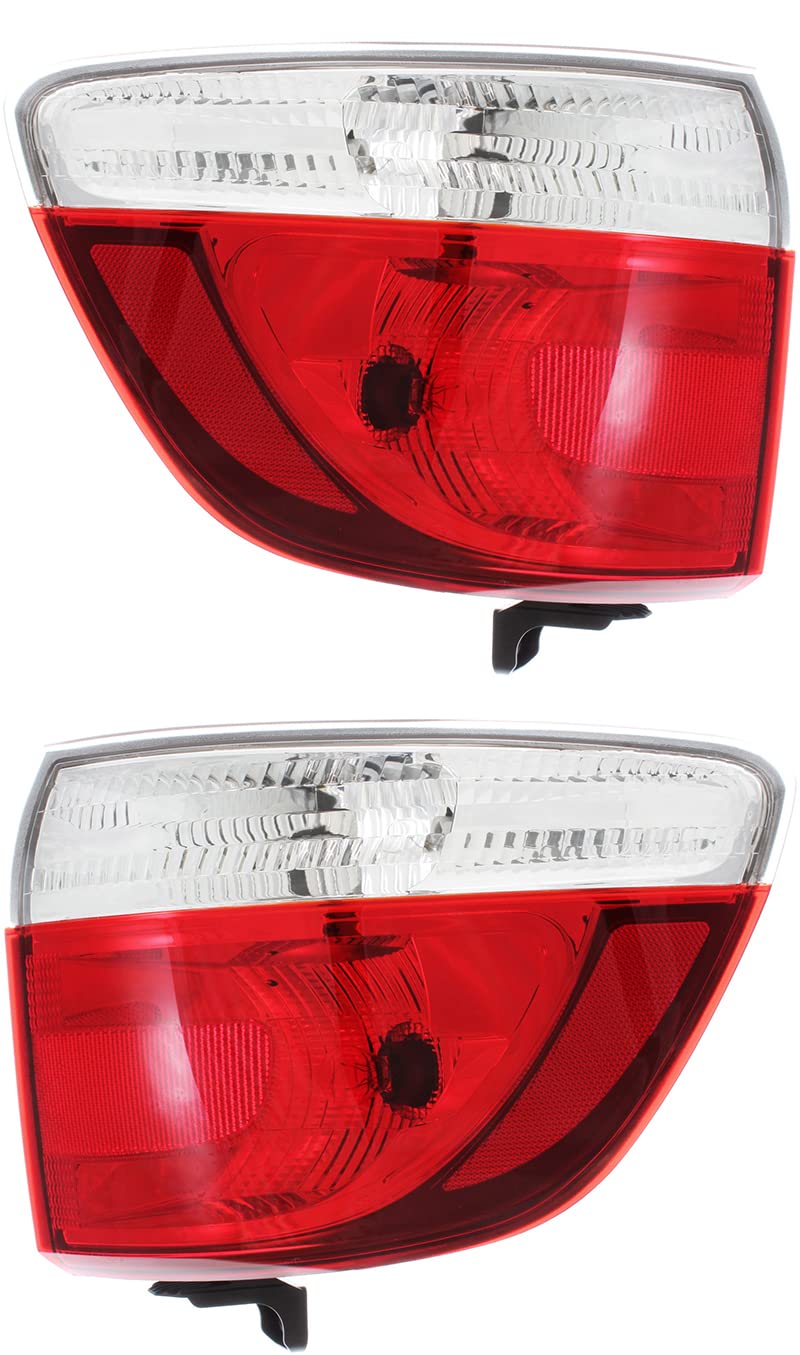 Dodge Durango Tail Lights Lamps Set for 2011 2012 2013 Models - Left & Right Pair - Perfect for Replacement, Customization & Nighttime Safety
