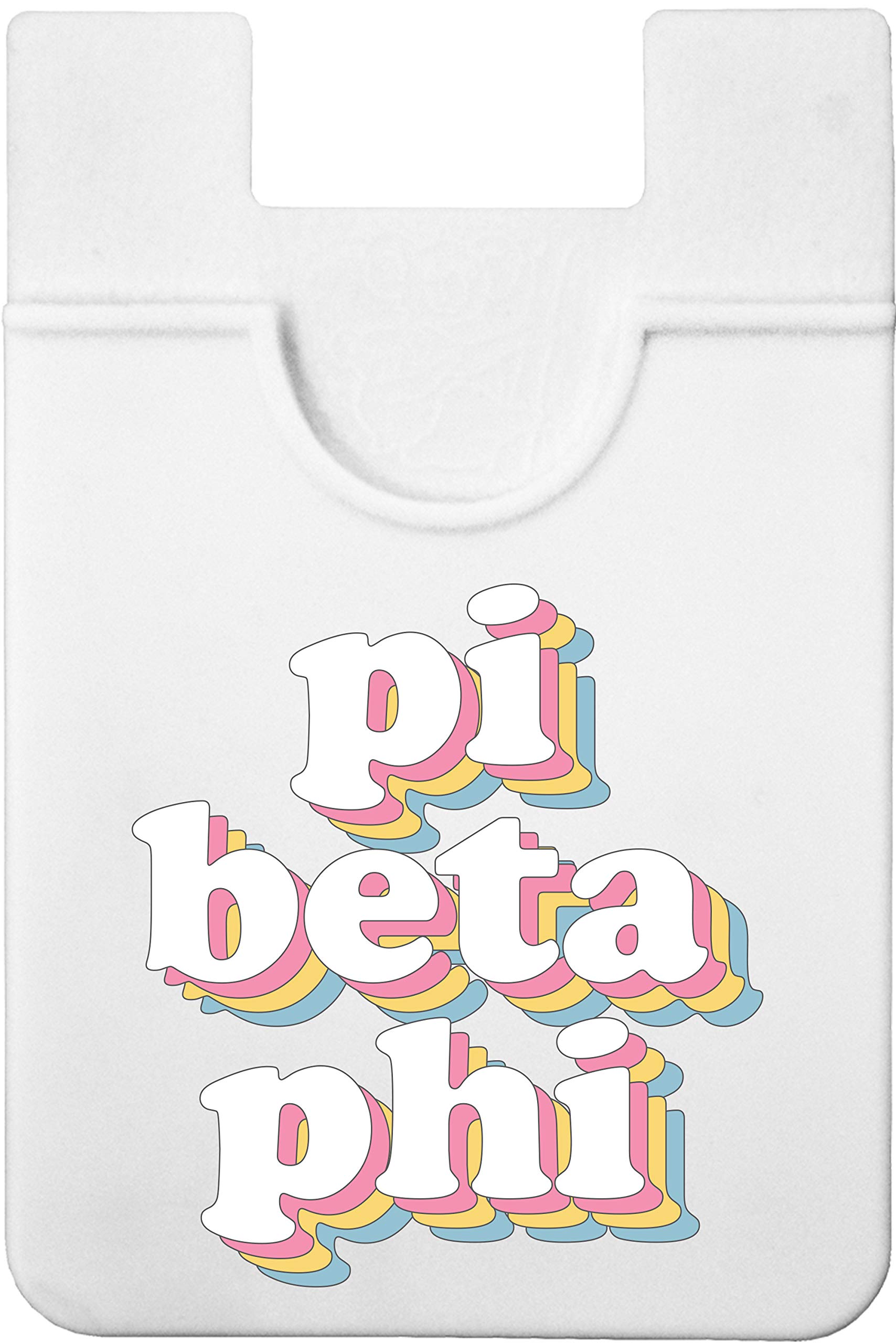Pi Beta Phi Sorority Koala Pouch - Vintage Design Slim Card Holder for iPhone & Android - Ultra Thin Stick-On Phone Wallet for Credit Cards & Cash - Perfect for College Students, Greek Life & Everyday Use