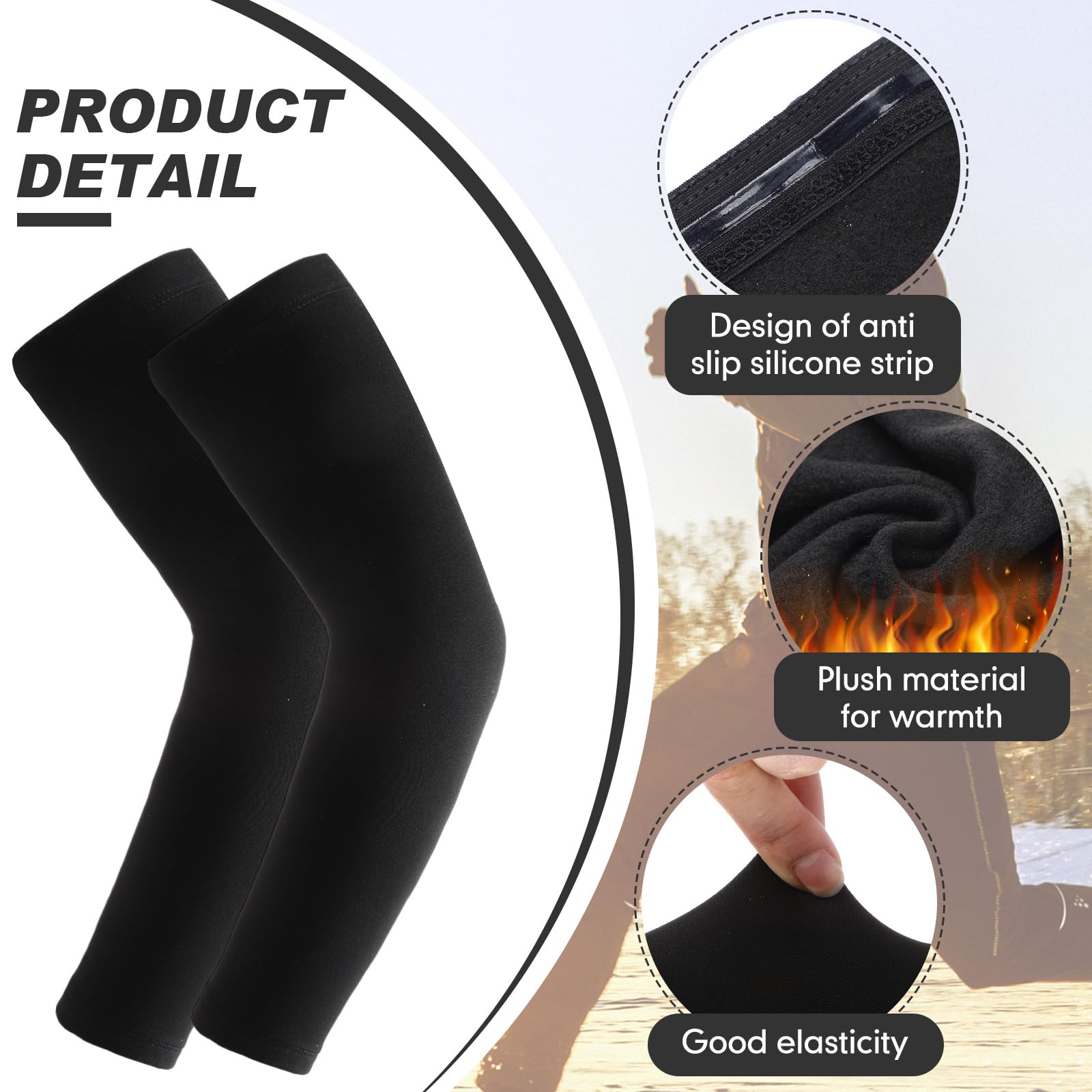 5-Piece Cycling Warm Accessories Set - Skull Cap Helmet Liner, Shoe Covers, Thermal Socks & Arm Warmers for Men & Women | Winter Bike Riding Gear for Cold Weather Cycling, Running & Outdoor Sports