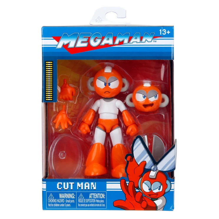 Jada Toys 1/12 Scale 6-Inch Mega Man Action Figure Set - Hyper Bomb, Elec Man & Cut Man Collectible Figures for Display & Gaming Enthusiasts