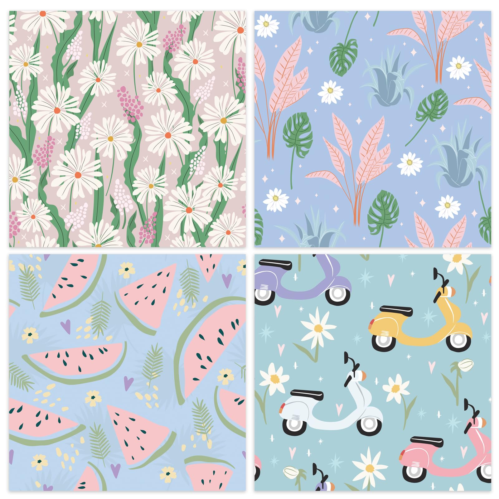 48 Sheets 24 Designs Scrapbook Paper Pad - 6