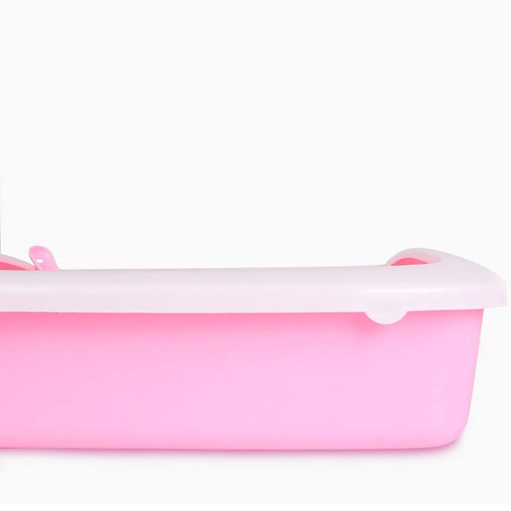 Premium Semi-Enclosed Cat Litter Box - Detachable, Splash-Proof Kitten Potty with Sanitary Design | Ideal for Small Spaces & Multi-Cat Homes | Cat Toilet Supplies (Size A)