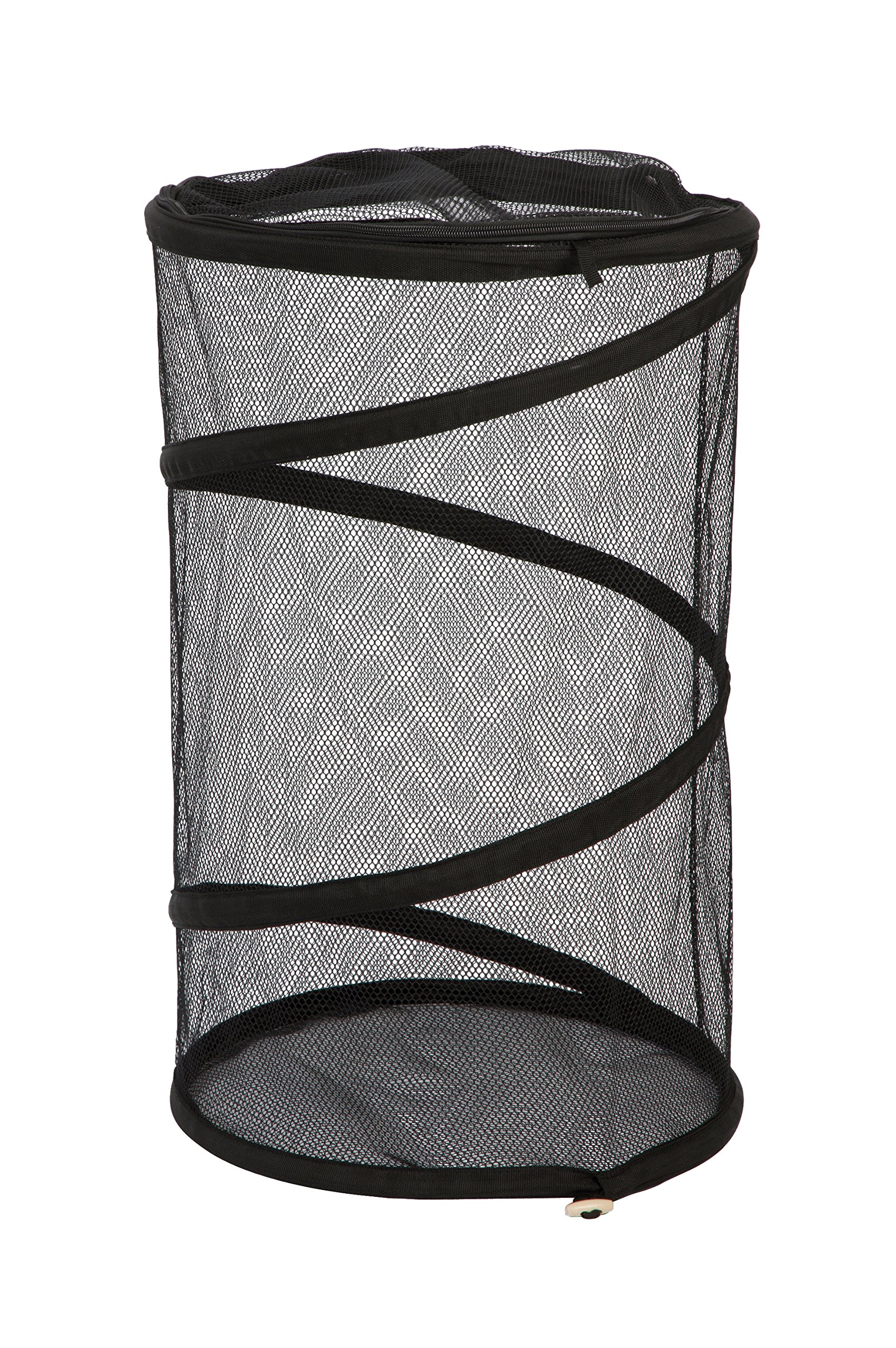 Pop-Up Mesh Washing Bag for Delicates - Black Laundry Organizer for Bras, Lingerie & Baby Clothes | Portable Travel Laundry Bag for Camping, Dorms & Hotels