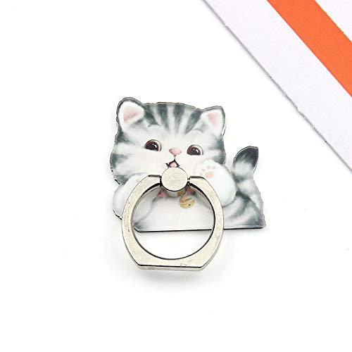 4Pcs Cute Animal Phone Ring Holder - 360° Rotatable Finger Grip Stand for Cellphones & Tablets (Dogs & Cats Design) | Perfect for Selfies, Video Calls & Hands-Free Viewing