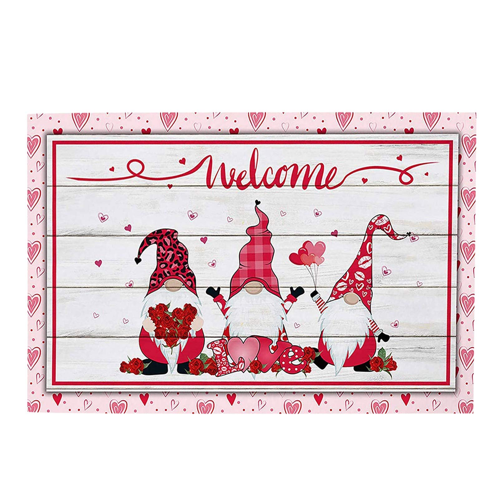 Premium Soft Welcome Doormat - Non-Slip Living Room Carpet & Bathroom Mat for Home Decor (Multicolor, One Size) - Perfect for Valentine's Day Gifts, Housewarming & Entryway Decor