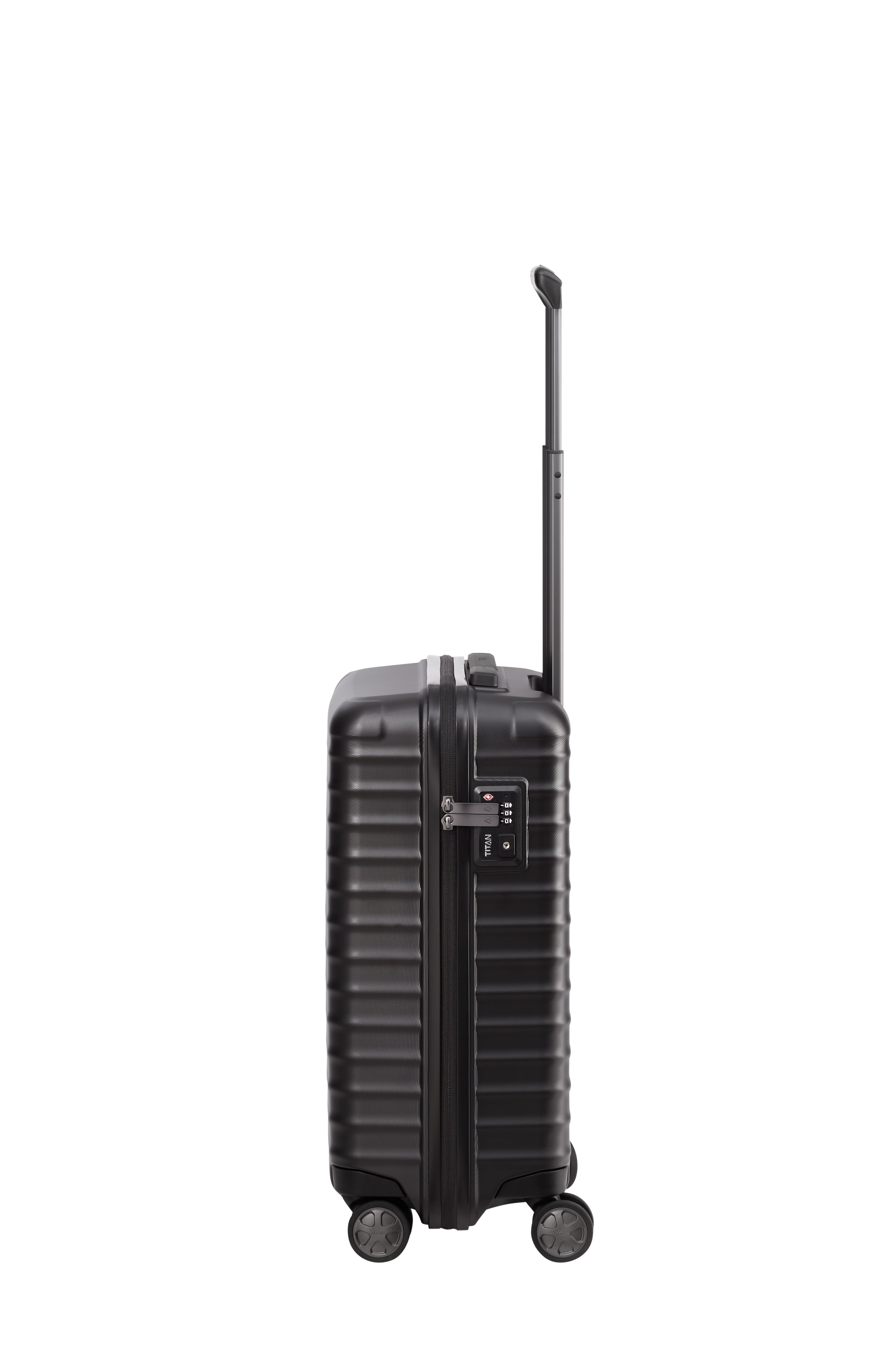 Titan LITRON Trolley S Carry On Luggage - Lightweight Expandable Suitcase with 360° Spinner Wheels for Business Travel & Weekend Getaways | Perfect Airplane Cabin Bag & Carry-On Luggage for Men & Women