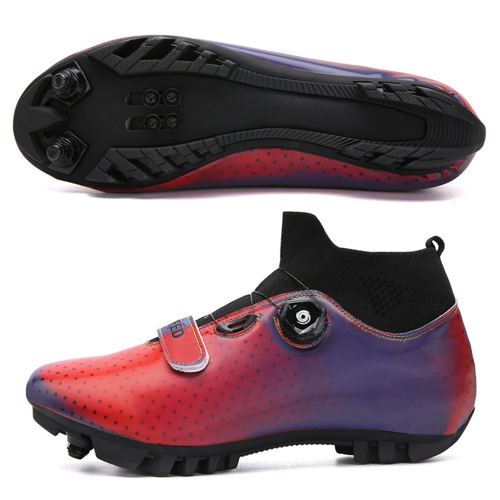 ZXXY Professional MTB & Road Cycling Shoes for Men & Women - Winter Bicycle Racing Sneakers for Outdoor Athletic Training (Size 39, Red) - Perfect for Mountain Biking, Road Racing & Cold Weather Cycling
