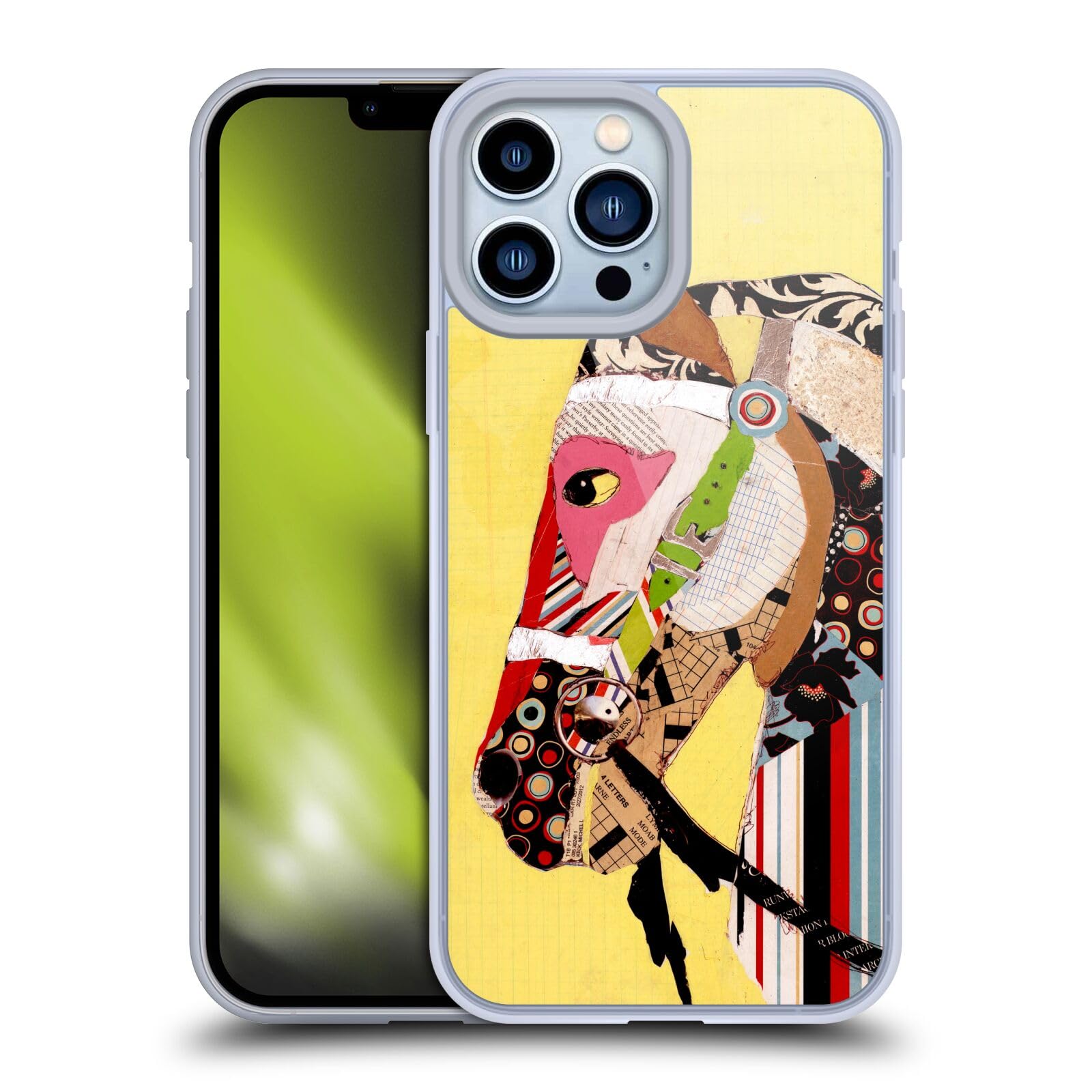 Officially Licensed Michel Keck Horse Animal Soft Gel Case for iPhone 13 Pro Max - Cute & Durable Phone Cover for Women, Girls - Perfect for Everyday Use, Work, School & Travel