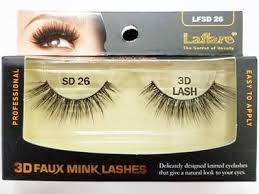 LA FLARE Faux Mink Lashes - Natural Looking Volume & Length - Reusable False Eyelashes (Style SD26) - Perfect for Weddings, Parties & Everyday Glam