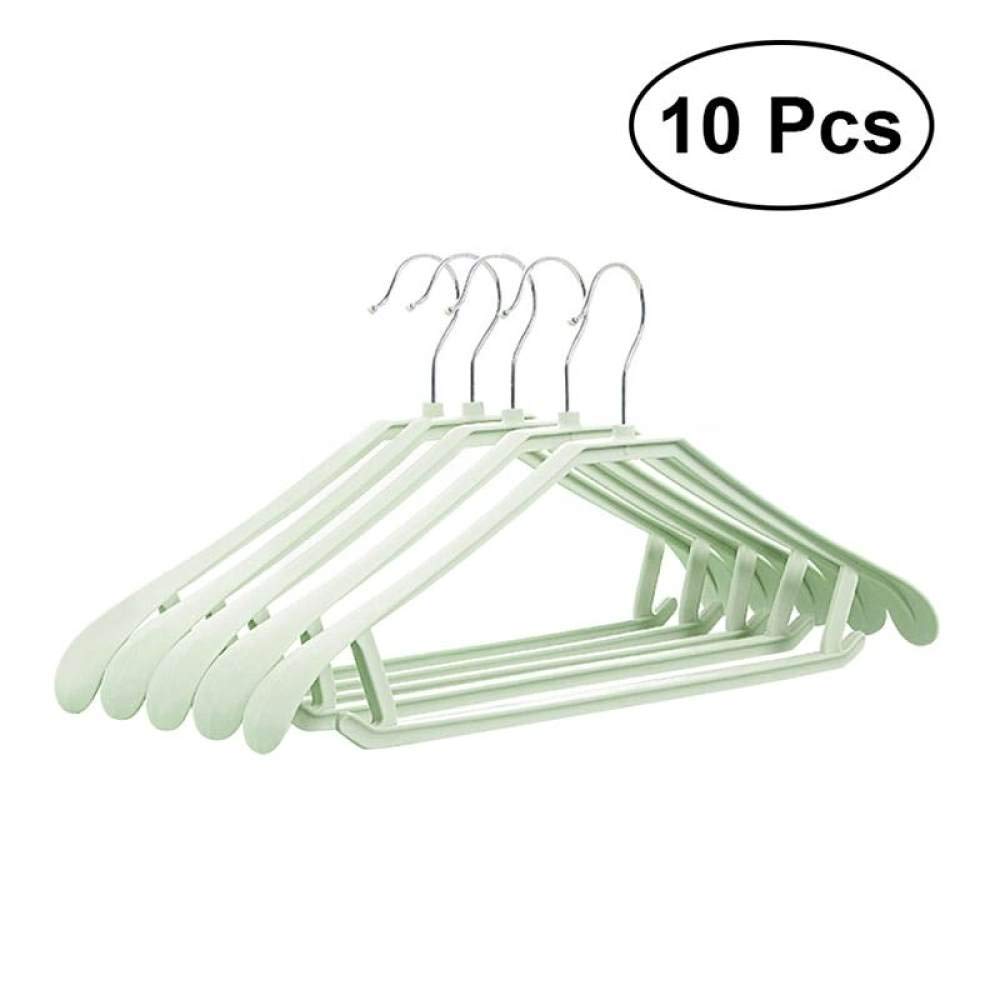 10 Pack Non-Slip Clothes Hangers - Heavy Duty Suit & Dress Hangers for Shirts, Sweaters, Coats - Space Saving Closet Organizer with Durable Hooks - Perfect for Home, Office, Laundry Room & Travel Use