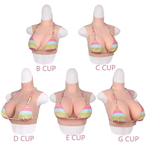 Liquid Silicone Breast Forms for Crossdressers - B to G Cup Natural Looking Breast Enhancers & Bra Pads | Comfortable Prosthetics for MTF Transition, Cosplay & Confidence Boosting