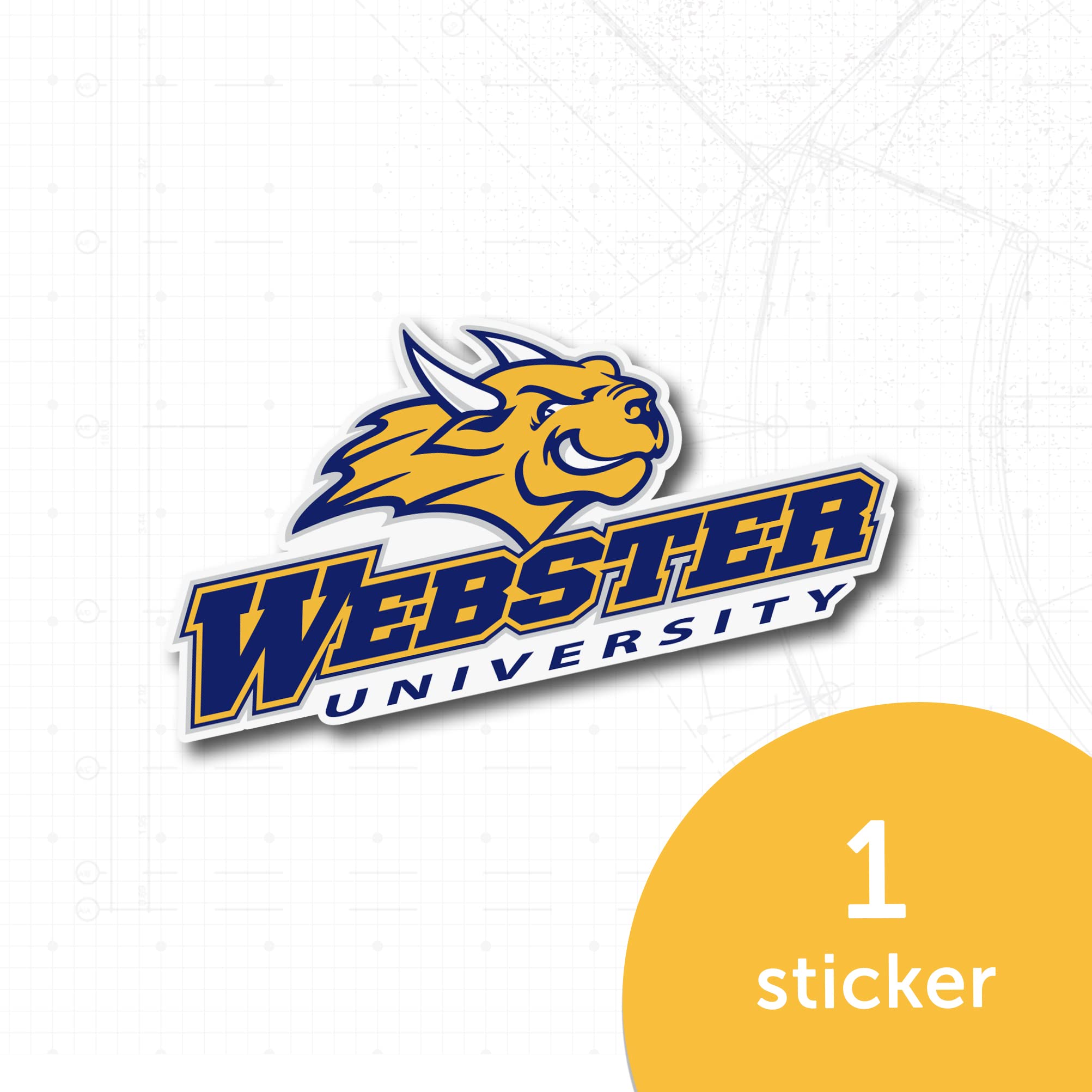 Desert Cactus Webster University Gorloks Vinyl Decal Sticker - Waterproof Laptop, Water Bottle, Car, Scrapbook Decor - Perfect for School Spirit, College Dorm, Office & Gift Giving