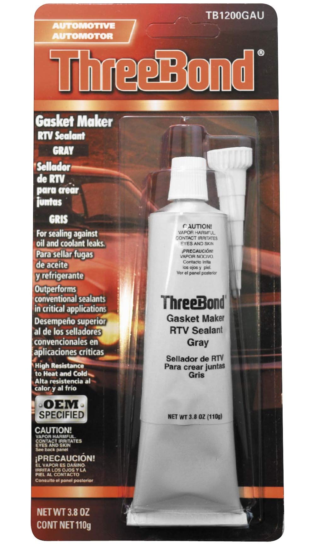 SELPONT T id Gasket Maker - 110g High-Temperature RTV Silicone Sealant for Automotive, Marine & Industrial Use - Perfect for Engine Gaskets, Exhaust Repairs & Waterproofing