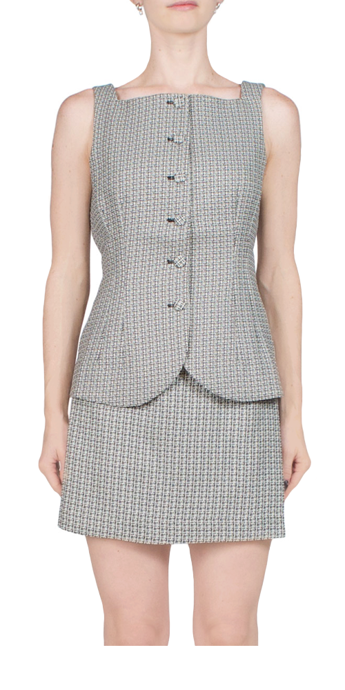 Amira Women's Tweed Top - Elegant Knit Blouse for Office, Party & Casual Wear | Stylish & Comfortable Fall Fashion