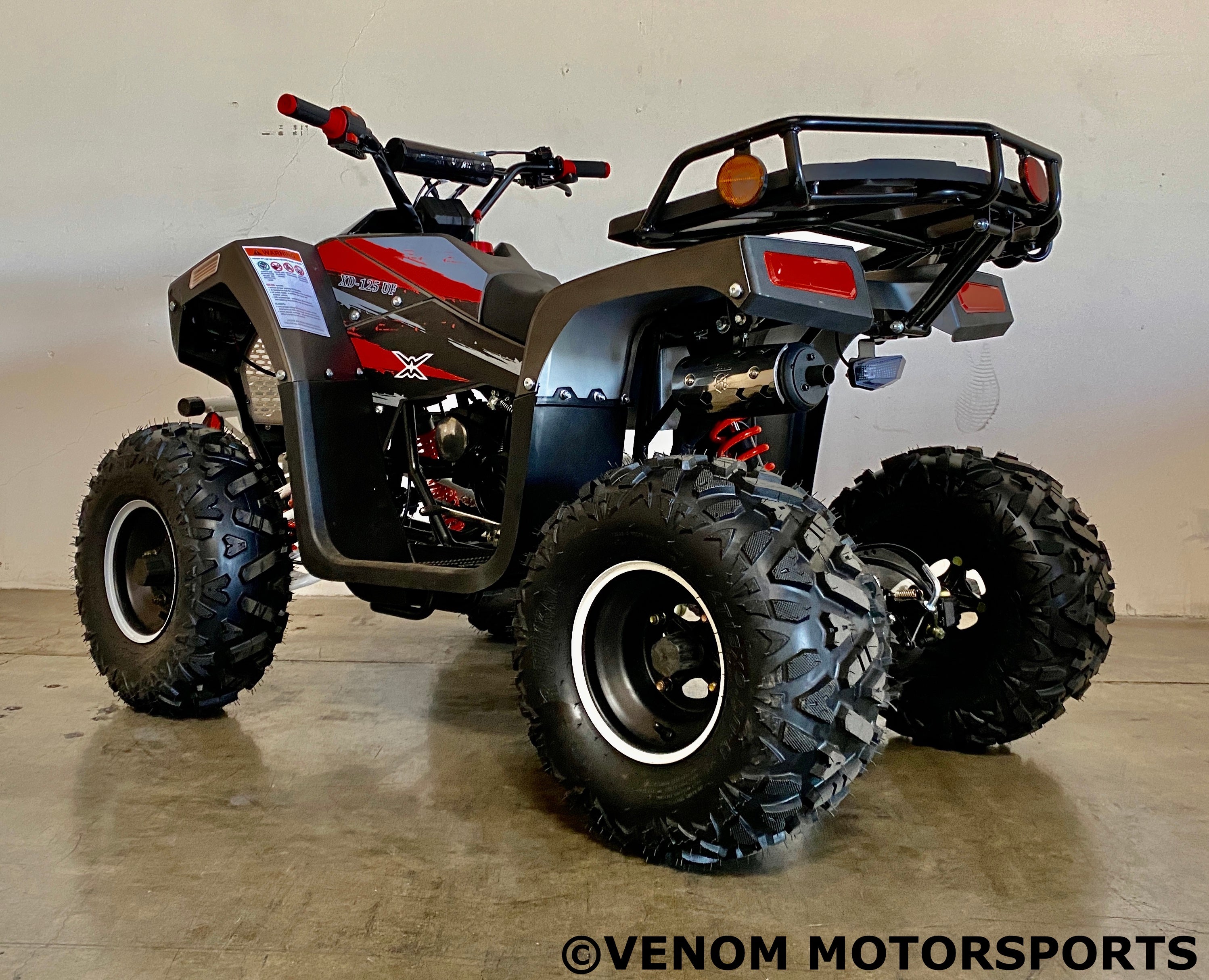 Venom Lander 125cc ATV - Fully Automatic with Reverse Gear | XD 125UF Dirt Bike for Adults & Teens | Perfect for Off-Road Trails, Farm Work & Outdoor Adventures