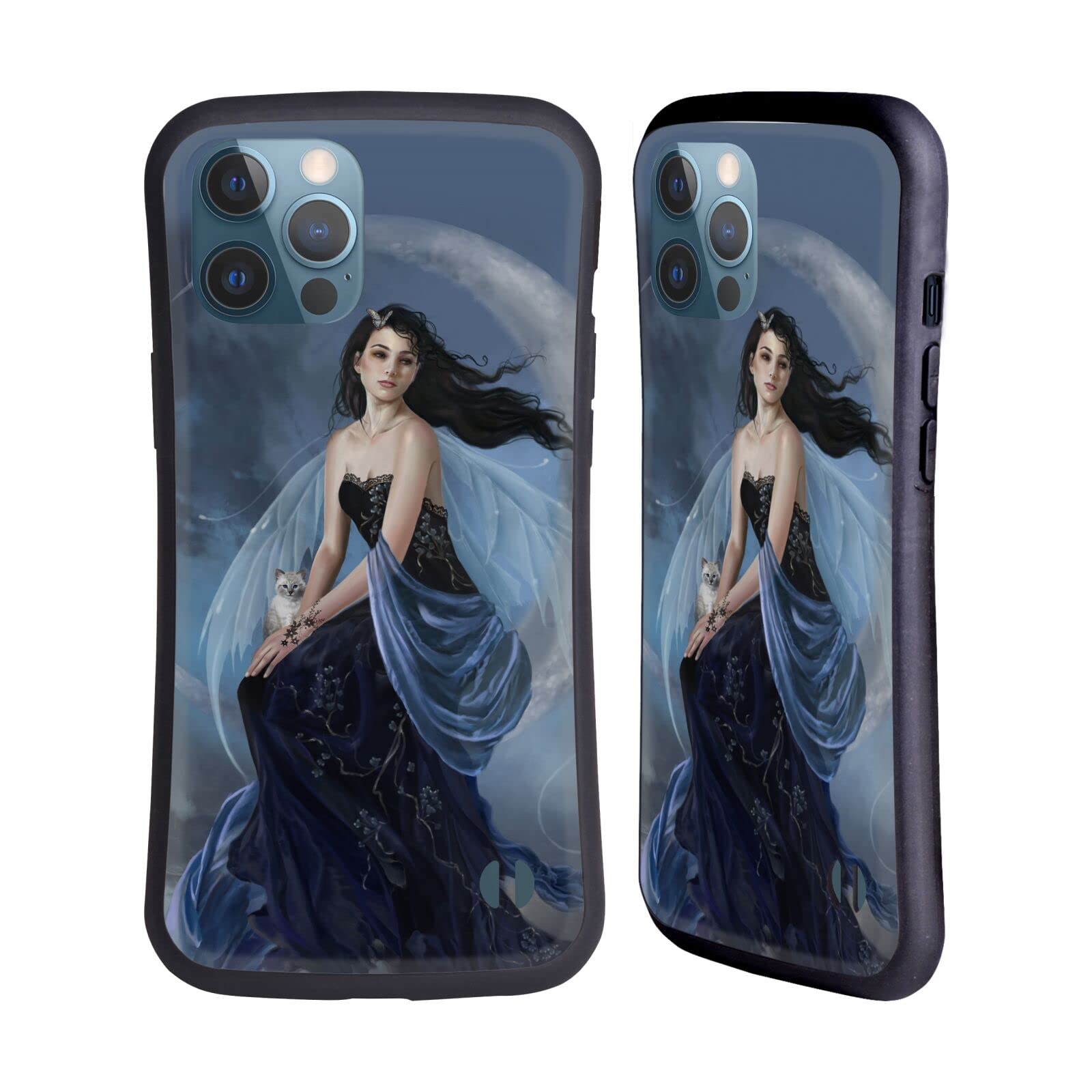 Officially Licensed Nene Thomas Moon Indigo Fairy Crescents Hybrid Case for Apple iPhone 12 Pro Max - Protective Phone Cover with Artistic Design, Perfect for Fantasy Lovers & Daily Use