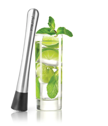 Premium Stainless Steel Cocktail Muddler - Bar Tool for Mixing Mojitos, Old Fashioned & Craft Cocktails - Perfect for Home Bars & Professional Bartenders