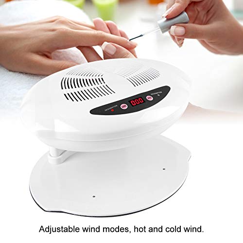 Fast Drying Nail Polish Dryer Fan - Hot & Cold Air Manicure Tool for Home & Salon Use, 110V - Perfect for Gel, Acrylic Nails & Quick Fixes