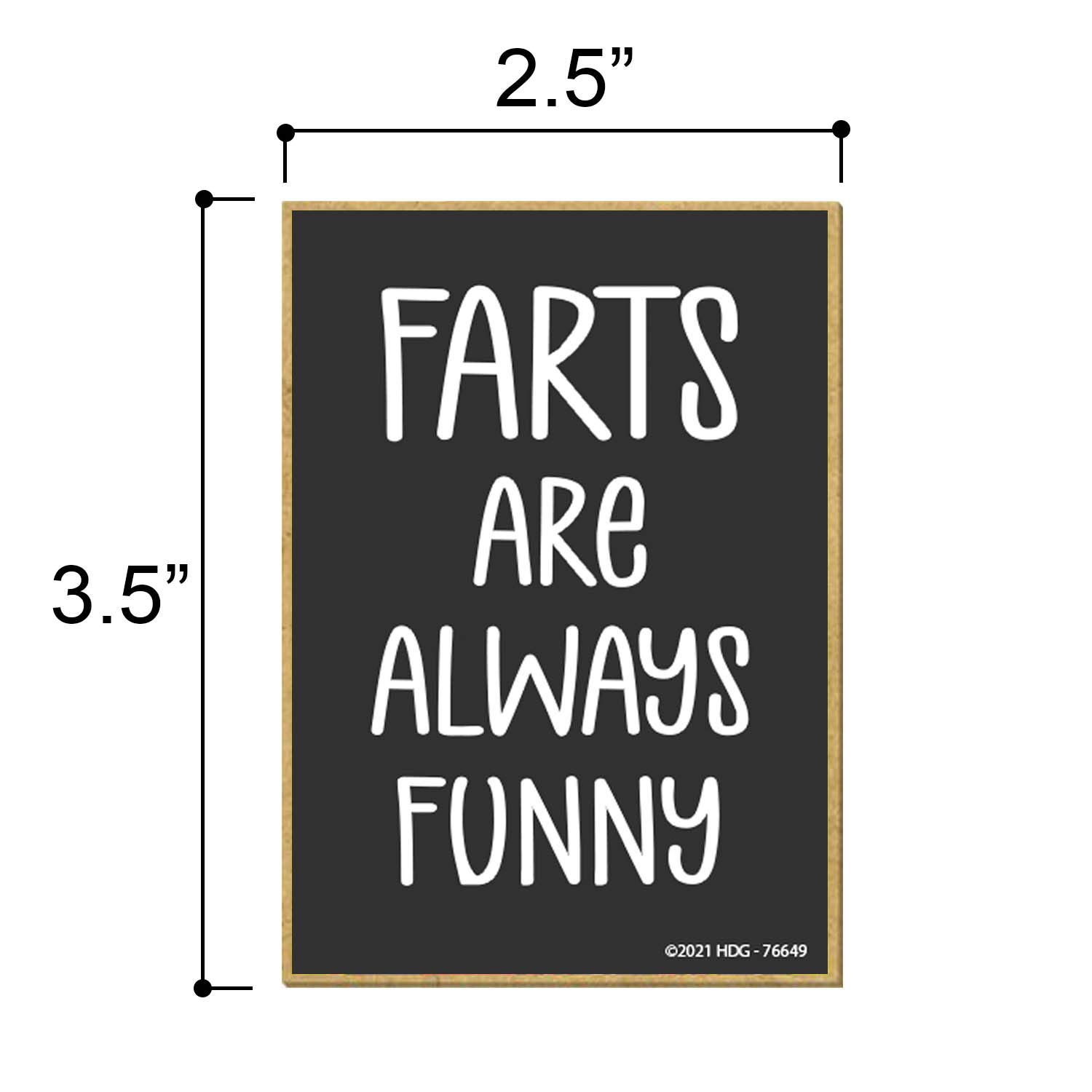 Funny Fart Refrigerator Magnets - 2.5x3.5 Inch Humorous Kitchen Decor - Honey Dew Gifts for Home & Office (76649) - Perfect for Gag Gifts, Whiteboard Notes, and Fridge Organization