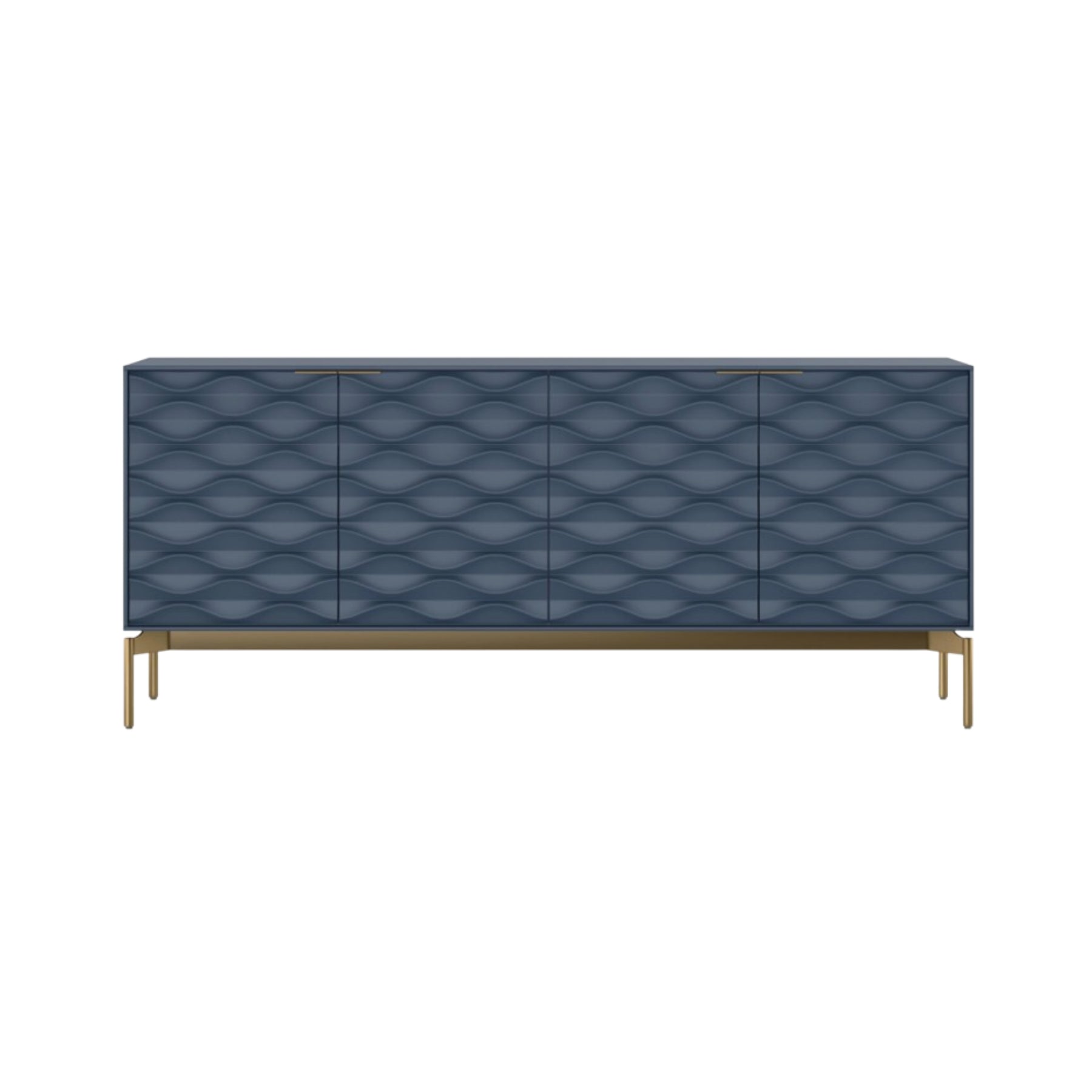 BDI 7629 Ripple Storage Credenza - Modern TV Media Console with Ample Storage - Perfect for Living Room, Home Theater & Office Organization