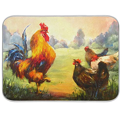 Oil painting rooster 12
