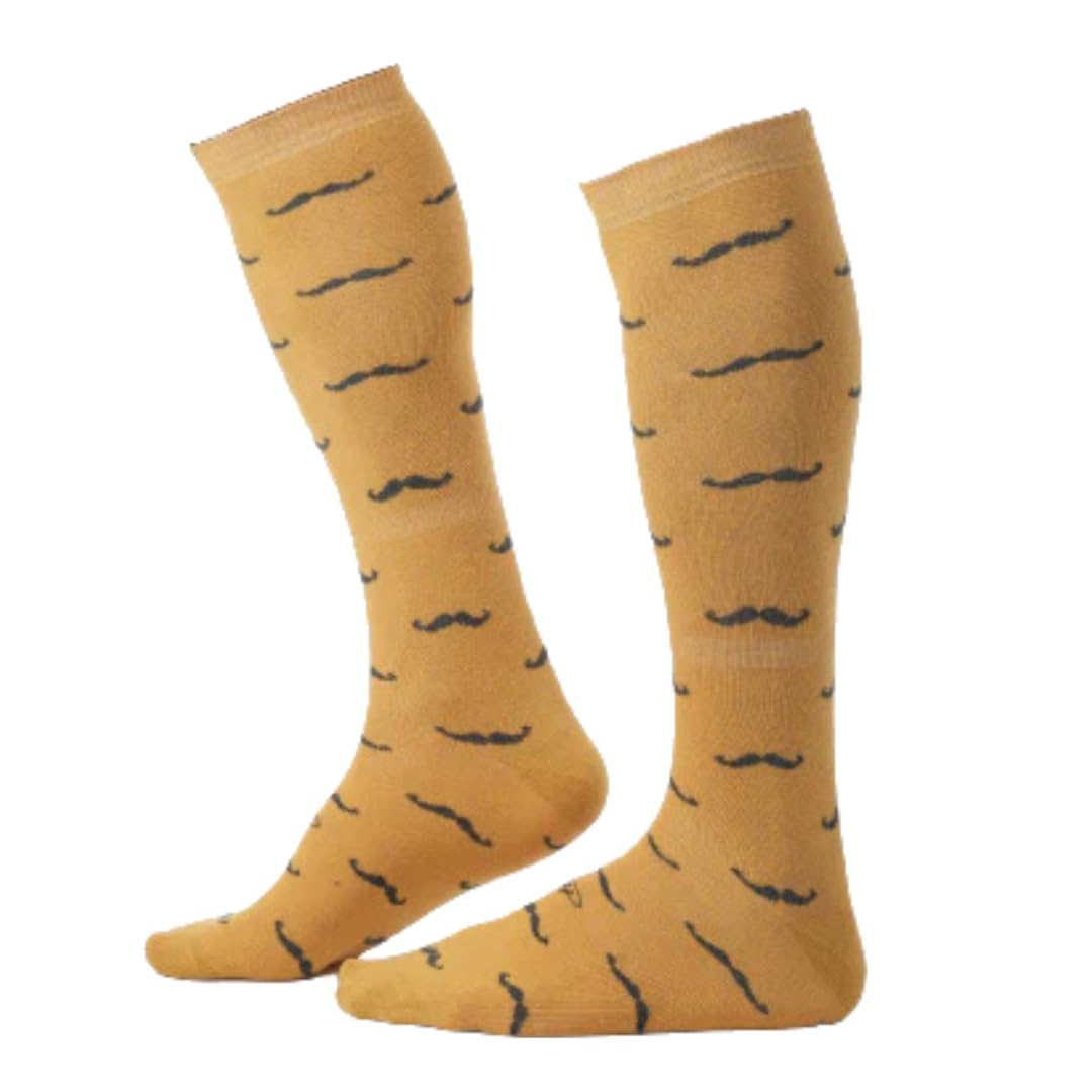 Premium Cotton Over the Calf Dress Socks for Men (9-Pack) | Stay-Up Long Socks for Business & Formal Wear | Comfortable Office & Wedding Socks