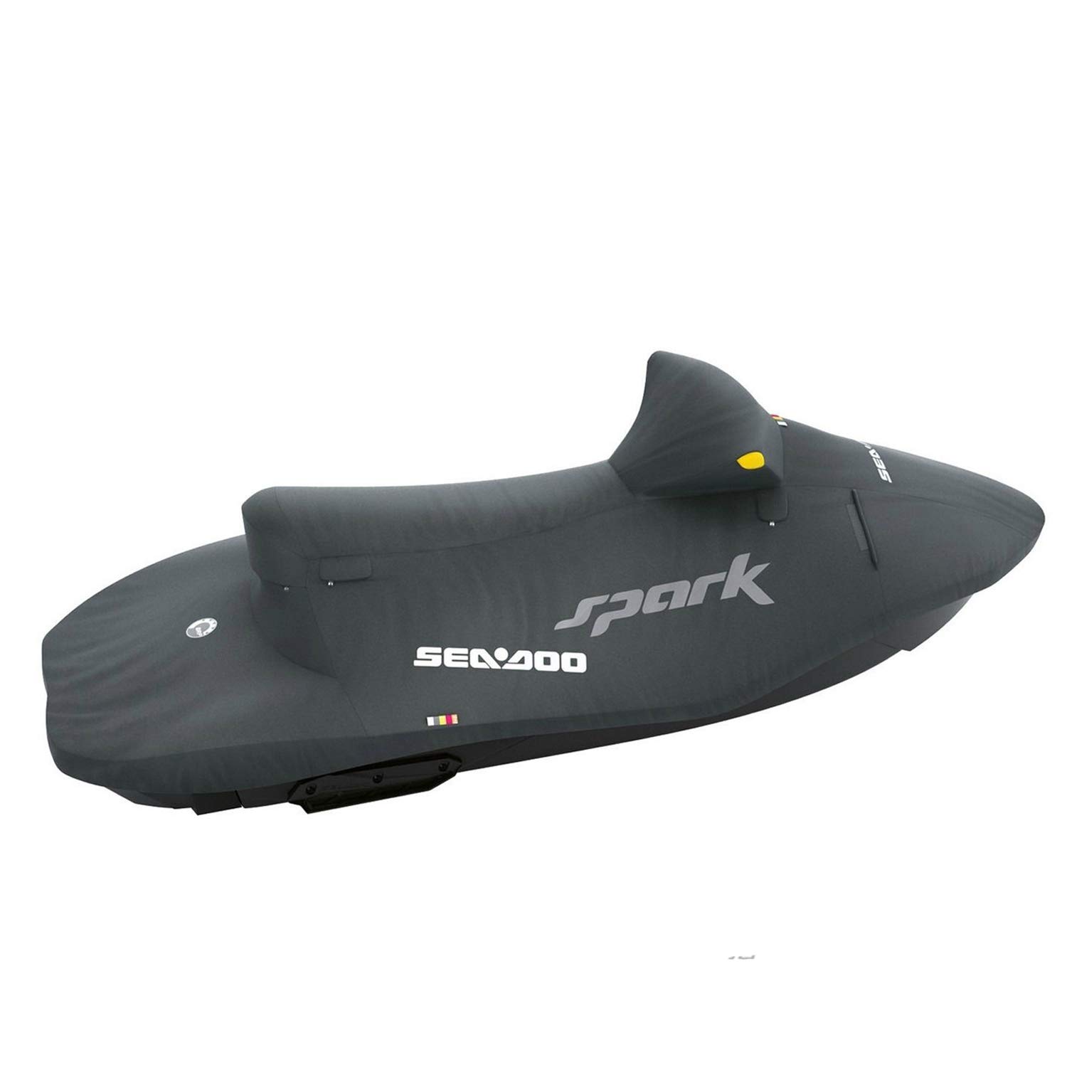 Sea-Doo OEM PWC Black Storage Cover for Spark 2up - Model 295100706 - Waterproof & UV Resistant Jet Ski Cover for Outdoor Protection & Winter Storage