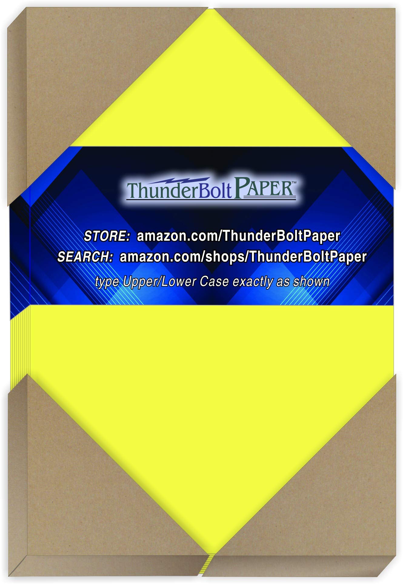 3000 Neon Yellow Fluorescent Cardstock Sheets - 4x6 Inches (4