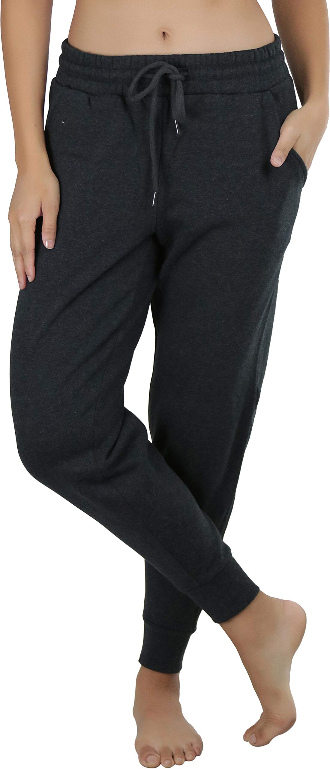 ToBeInStyle Women's Jogger Sweatpants - Ankle Length Tapered Cuff Lounge Pants for Yoga, Running & Casual Wear | Comfortable Athletic Pants for Workout & Everyday Use