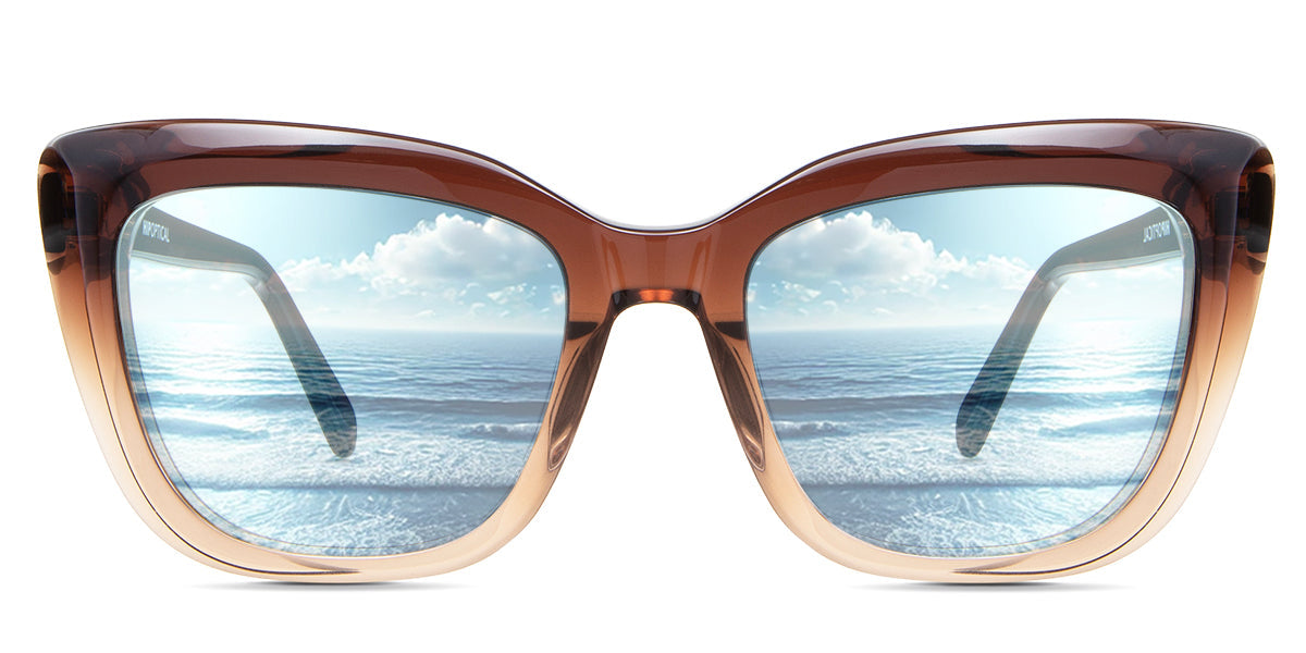 LESA Women's Prescription Tinted Glasses - Stylish & UV Protection for Reading, Driving & Outdoor Activities
