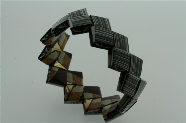 Eco-Friendly Recycled Bracelet for Women - Small Adjustable Bangle with Unique Barcode Design | Perfect for Casual Wear, Gifts & Sustainable Fashion