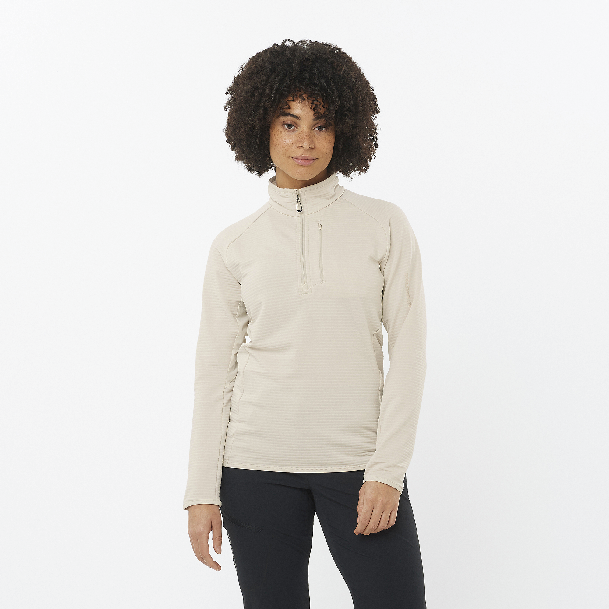Women's Lightweight Half Zip Fleece Pullover - Soft & Warm Winter Layering Top for Outdoor Activities & Rainy Days