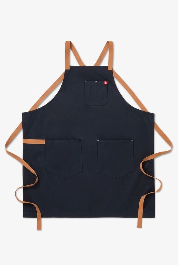 Hedley & Bennett All Day Crossback Apron - Premium Navy Chef Apron for Cooking, Baking & Grilling - Comfortable & Stylish Kitchen Wear for Professional Chefs & Home Cooks