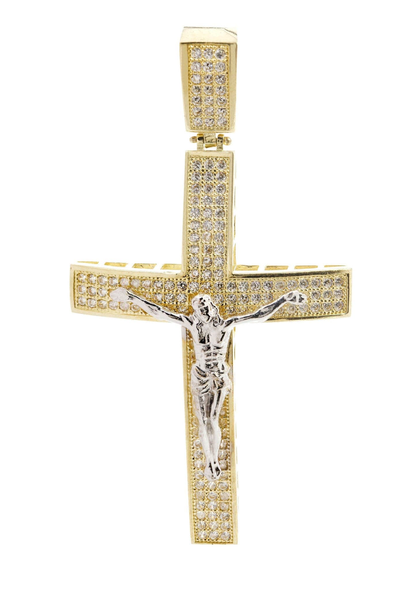 10K Gold Cross Pendant for Women & Men - 8 Grams Solid Gold Crucifix Necklace - Perfect for Everyday Wear, Gifts & Religious Occasions