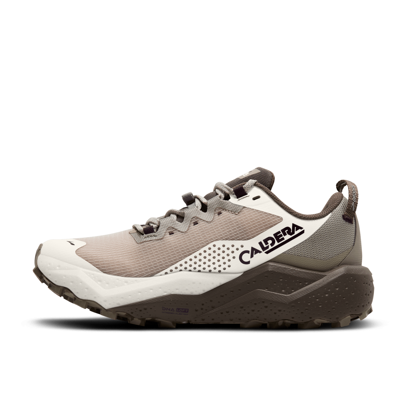 Brooks Caldera 8 Women's Trail Running Shoes - Almond Peach/Falcon/Coconut (B Width) | Lightweight Cushioned for Hiking & Outdoor Adventures