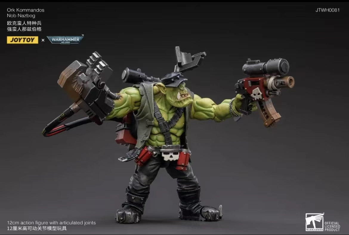 JOYTOY 1/18 Scale Warhammer 40K Ork Kommandos Action Figure - Highly Detailed Collectible Model for Tabletop Gaming & Display