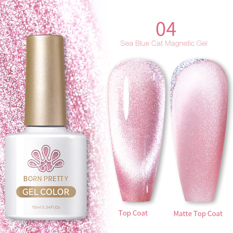 Pink Cat Magnetic Gel Nail Polish 10ml - Long Lasting UV LED Nail Art for Manicure & Pedicure - Perfect for Salon, Home Use & Gifts