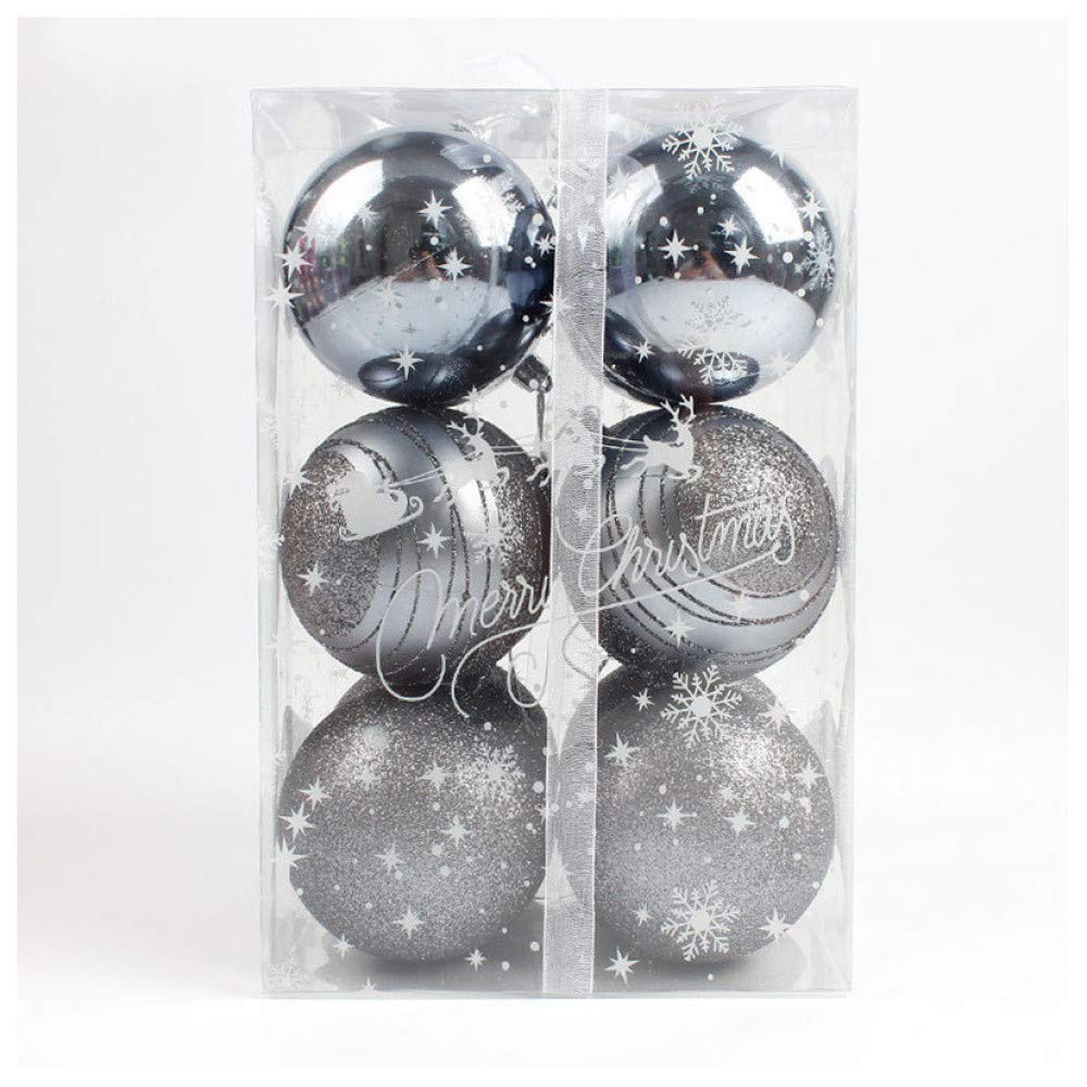 Juler Christmas Decorations - 12 PVC Ball Pendants for Tree & Seasonal Décor